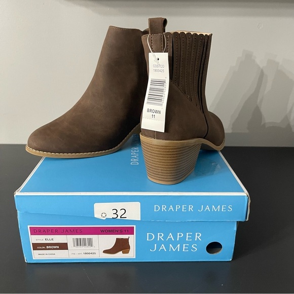 Draper James Elle Black Ankle Booties with Sleek Design - Picture 1 of 7